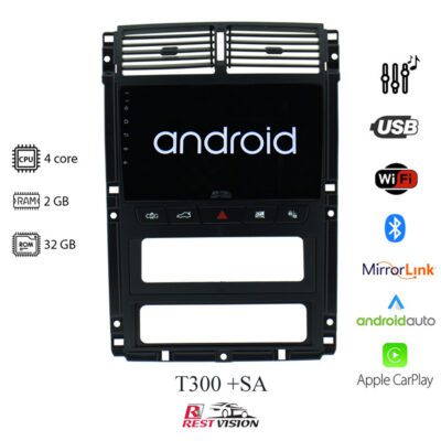 مانیتور پژو 405 داشبورد جدید برند رست ویژن مدل T300+SA