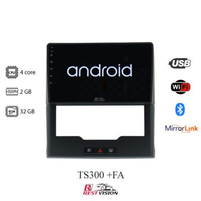 مانیتور پراید 111 برند رست ویژن مدل TS300+FA