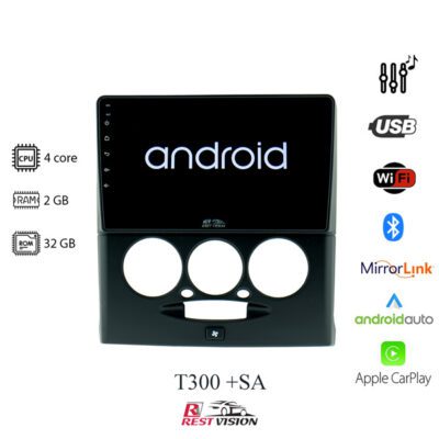 مانیتور پراید 131 و 132 برند رست ویژن مدل T300+SA